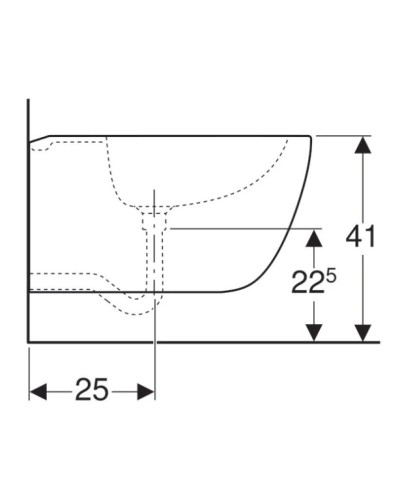 Подвесное биде Geberit Citterio 500.539.01.1