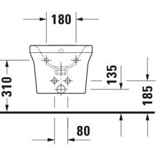 Подвесное биде Duravit P3 Comforts 2268150000
