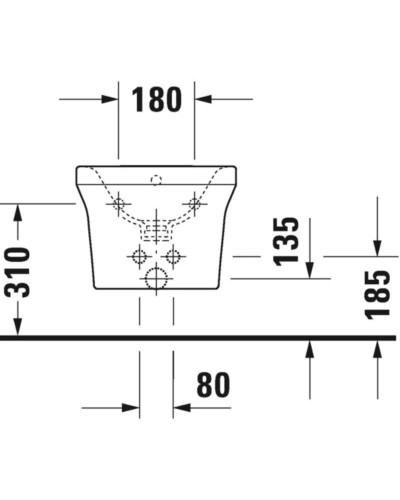 Подвесное биде Duravit P3 Comforts 2268150000