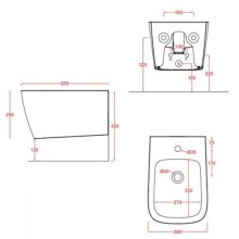 Подвесное биде Artceram A16 ASB001 17 00