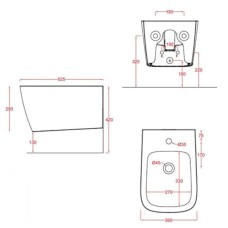 Подвесное биде Artceram A16 ASB001 17 00