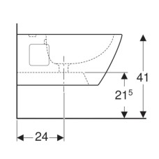 Подвесное биде Geberit Renova Plan 500.380.01.1