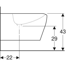 Подвесное биде Geberit myDay 235450600