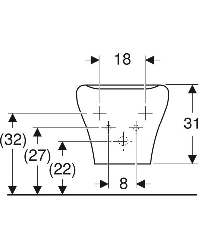 Подвесное биде Geberit myDay 235450600