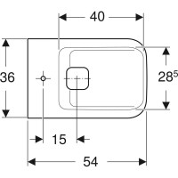 Подвесное биде Geberit myDay 235450600