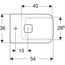 Подвесное биде Geberit myDay 235450600