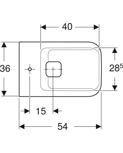 Подвесное биде Geberit myDay 235450600