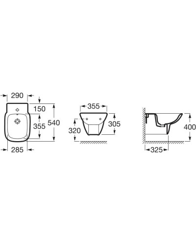 Подвесное биде Roca Debba 355995000
