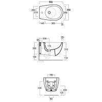 Биде подвесное Simas Vignoni VI19 bi mattx1