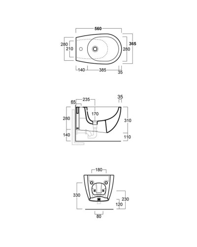 Биде подвесное Simas Vignoni VI19 bi mattx1