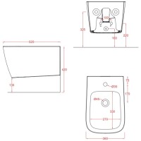Подвесное биде Artceram A16 ASB001 03 00x1