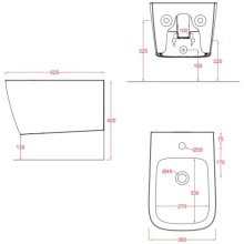 Подвесное биде Artceram A16 ASB001 15 00