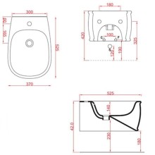 Подвесное биде Artceram Azuley AZB001 03 00 nerox1