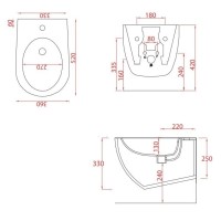 Подвесное биде Artceram File 2.0 FLB001 03 00