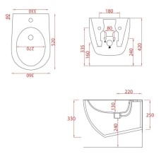 Подвесное биде Artceram File 2.0 FLB001 03 00