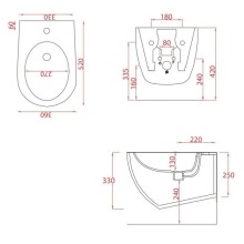 Подвесное биде Artceram File 2.0 FLB001 38 00