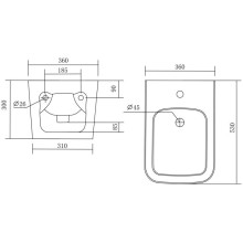 Подвесное биде Aquatek Либра AQ0506-00