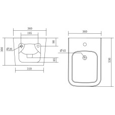 Подвесное биде Aquatek Либра AQ0506-00