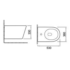 Подвесное биде Vincea Piatti VB1-11