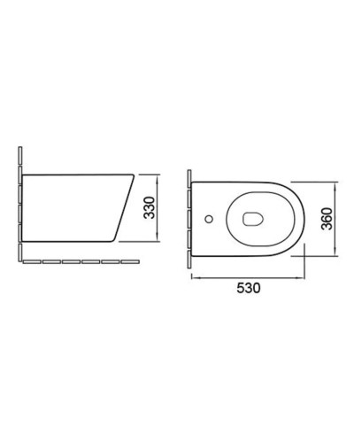 Подвесное биде Vincea Piatti VB1-11