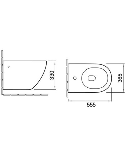 Подвесное биде Vincea Globo VB1-14