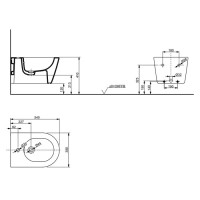 Подвесное биде Toto RP B552E#XW