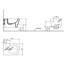 Подвесное биде Toto RP B552E#XW