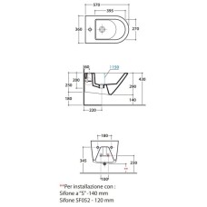 Подвесное биде Globo Forty3 FOS09.BIx1