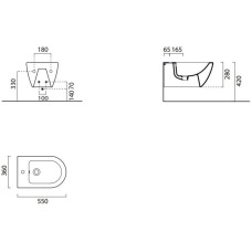 Подвесное биде GSI Pura 8865108