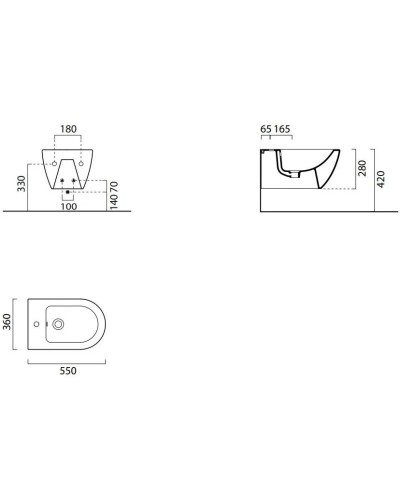 Подвесное биде GSI Pura 8865108