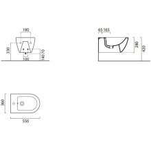 Подвесное биде GSI Pura 8865116