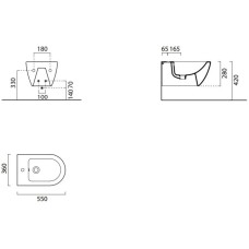 Подвесное биде GSI Pura 8865116