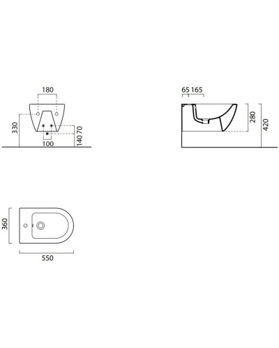 Подвесное биде GSI Pura 8865116