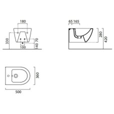Подвесное биде GSI Pura 8864108
