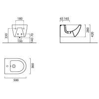 Подвесное биде GSI Pura 8864109