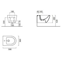 Подвесное биде GSI Pura 8864115