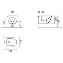 Подвесное биде GSI Pura 8864116