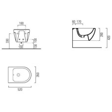 Подвесное биде GSI City 9164111