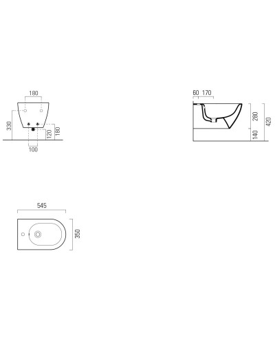 Подвесное биде GSI Pura 8861111