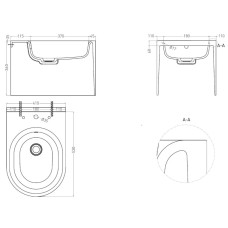 Подвесное биде Salini S-Stone Gemelli 250121M
