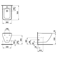 Биде подвесное Laufen Palace 8.3070.1.000.302.1
