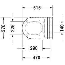 Крышка биде Duravit Sensowash 610001002000300 Белая