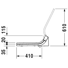 Крышка биде Duravit Sensowash 610001002000300 Белая