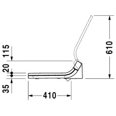 Крышка биде Duravit Sensowash 610001002000300 Белая