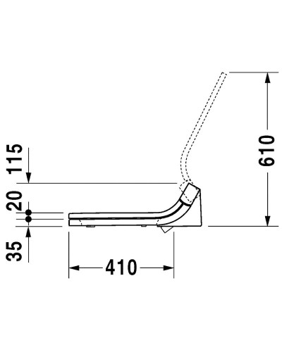 Крышка биде Duravit Sensowash 610001002000300 Белая