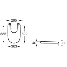 Крышка для биде Roca Meridian 8062A000B