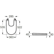 Крышка для биде Roca Meridian 8062A000B