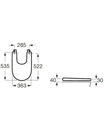 Крышка для биде Roca Meridian 8062A000B