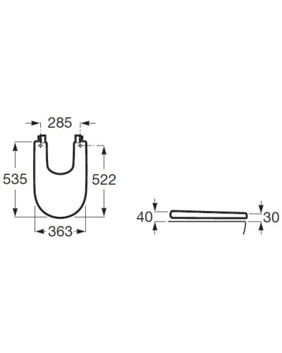 Крышка для биде с микролифтом Roca Meridian 8062A200B