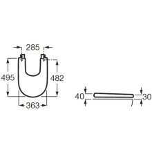 Крышка для биде Roca Meridian 8062AB00B